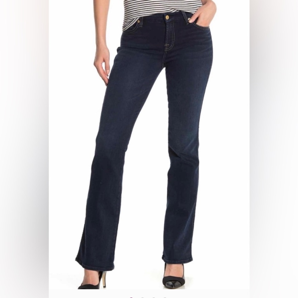 7 For All Mankind Kimmie Dark Blue Boot Cut Jeans